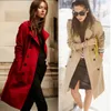 Wholesale- JAZZEVAR 2017 Autumn New High Fashion  Woman Classic Double Breasted Trench Coat Waterproof Raincoat Business Outerwear