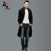 Trenchs de tranchées pour hommes Vente en gros - Manteau en lin pour hommes Long châle Cardigan de haute qualité Street Punk Lâche Mode Casual Vêtements d'extérieur A68