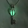 Cage de médaillon de clé d'amour de double coeur en argent 925, pendentif de perle de perle d'argent sterling raccord pour le bricolage mode bracelet collier bijoux breloques