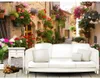 European garden alley sofa background wall TV wall murals mural 3d wallpaper 3d wall papers for tv backdrop