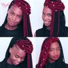 faux locs capelli all'uncinetto 6 pezzi trecce a una testa per donne nere intrecciare acconciature a treccia 14,18 pollici faux locs estensione dei capelli sintetici