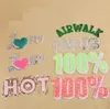 Iron On Patches DIY sequined Patch sticker For Clothing clothes Fabric Badges Sewing shiny glitter hot love pink white etc