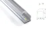 100 X 1M sets/lot linear light aluminum profile led and 60 degree U channel with lens for ceiling or recessed wall lights