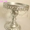 Hurtownia-metalowy żelazny Silver Cake Stand Set 8 '' / 10 '' / 12 '' Wisiorek Charm Cake Accessory Dessers Tray Festiteven Party Supplies Dostawca