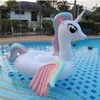 Summer Kids Adult's Inflatable Floats Tubes Swim Ride-On Pool Beach Toys Inflatable Water Sports Swimming Float Rainbow Horse PVC DHL/Fedex