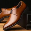 حار بيع النمط البريطاني الرجال أوكسفورد جلد طبيعي ، الانزلاق على رجال الأعمال أحذية أحذية الزفاف ، الرجال اللباس أحذية
