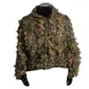Polyester Durable Outdoor Woodland Sniper Camo Ghillie Suit Kit Cloak Outdoor Leaf Camouflage Jungle Hunting Birding suit