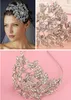 Accessori per capelli Shinny per matrimoni Argento lussuoso strass cristallo fatto a mano artigli per capelli diademi accessori da sposa