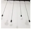 110V/220V E27/2 mètres Rail Type câbles en plastique ou fils torsadés tissés douilles de lampe accessoires d'éclairage pièces de rechange pour lampes suspendues