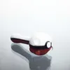 Pokeball Glass Smoking Pipes Pot Pipe Game Hot Sell White and Red Color