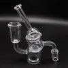 Quartz Thermal Banger Prego com vidro CARB CAP Tubo Duplo Quartz Banger Thermal Sets para plataformas de óleo Bongs de vidro Tubos de água Atacado