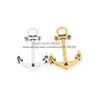 Partihandel-Vintage Metal Zink Alloy Nautical Anchor Charms Fit Smycken Hängsmycke Charms Makings grossist 30st 20 * 32mm 7635