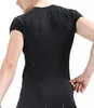 Chemise de Compression pour hommes, couche de Base de course, manches courtes, Tops244D