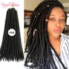 14inch 18inch 가짜 locs 머리 띠 24strands / pc syntheitc 머리 확장 스트레이트 꼰 dreadlocks dropshipping shatchs style preloop