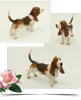(Arts and Crafts Figurine - Standing Puppy Sculpture 6 inches Basset Hound Statue for Dog Lovers