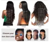 300 % 밀도 흑인 여성용 브라질 인간의 머리카락 깊은 곱슬 레이스 프런트 가발을위한 인간의 머리 가발