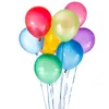 200 ADET / GRUP Karışık 9 Renkler 10 inç 1.8g Inci Balonlar Düğün Balon