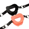 Adult Fetish Sex Products Genuine Leather Rubber Open Mouth Gag For Woman BDSM Bondage Lips O Ring Gag Sex Toys for Couples5912623