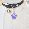 8 Farben-Katze-Hunde Kosename Marke Schlüsselanhänger ID-Karte Keychain Welpen-Tatzen-Druck-Anhänger Schlüsselhalter Großhandel Dog Tag