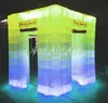 8ft x8ft x8ft 3 Portes Full Wall Glow Gonflable Portable Photo Booth Enclosure Avec Led Lights Offert Made In China