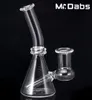 Retail Newest Quartz Bearker Smoking Accessories with Side Joint 127mm Length 14mm 19mm Female with Gift Box Beaker