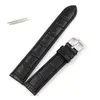 Whole-Essential Black Brown High Quality Soft Sweatband PU Leather Strap Steel Buckle Wrist Watches Band Width18mm 20mm 22mm267S