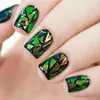 Wholesale-5pc/Lot 2016 Fashion Punk Transfer Foil Sticker Broken Glass Nail Art DIY DIY DILLE BEALL