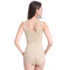 Kvinnor postpartum buk återhämtning shapewear bröstlyft corset mage kontroll bodysuit mesh bantning shaper svart naken