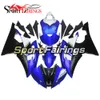 Blå Vit Svart Fairings för Yamaha YZF600 R6 2008-2016 År 08 09 10 11 12 13 14 15 16 Plast ABS Motorbike Kroppsramar täcker paneler nya