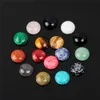 Freies Verschiffen Verschiedene Zufällige Flache Rückseite Halbrunde Naturstein Cabochon Perlen 14mm 16mm 18mm 20mm Pick Größe Handgefertigte DIY Pack von 10 Stücke