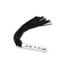 Black Leather Flogger Whip SM Whip Flogger Zabawka z Matel uchwyt klapsa w Whipsex zabawka dla ludzi2989259