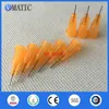VMATIC 23G 1/4インチのステンレス鋼の先端のディスペンススクリュー針オレンジ色の注射針のヒントx 100ピース