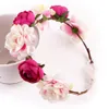 New Bohemia Handmade Flower Crown Wedding Wreath nuziale copricapo fascia Hairband Hair Band Accessori per le donne Lady