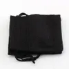 50pcs 10x14cm Siyah Keten Kumaş Çeken Çantalar Şeker Takı Hediye Poşetleri Çuval Örgü Hediye Jüt Çantalar