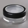 10G Zwart Clear Cap Losse Poeder Compact met het Raster Deksel PP Poeder Jar Verpakking Container Lege Poederachtige Cakedoos F2017892