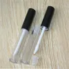 Packing Bottles Black Cap Round 8.0ml Lip Gloss Bottle Lipgloss Tube Cosmetic Package