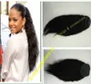 Loose wave ponytail with drawstring 100 human hair clip in human hair ponytail hair piece for black women 100g-160g for sale