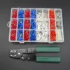 1000pc Pre-insulated Terminals Assortment Kit with Crimping Tool Crimper Plier