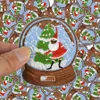 Diy Christmas Crystal Ball Patches for Clothing Iron Embroidered Patch Applique Iron on Shirt Jeans Socks Patches Sewing Accessories Badge
