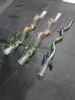 Аксессуары для соломенных стеклянных бонгов цвета M, уникальные масляные горелки, стеклянные трубы, водопроводные трубы, стеклянные трубы, нефтяные вышки для курения с капельницей