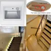 0.6W Human Body & Light Sensor Porch Led Footlight Wall Plinth Recessed Stairs Steps Lamps Aisle Hotel Lighting Night Lights