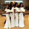 Arapça Mermaid Uzun Gelinlik Modelleri Kısa Kollu Jewel Boyun Bahçe Hizmetçi Onur Örgün Parti Elbise Ucuz Düğün Konuk Elbise