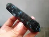 102 g Natural Shining Astrophyllite Crystal pipe Fireworks Stone quartz Wand Pipe Hole for Christmas gift