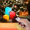 Wax Flameless LED Candles light With Remote Control Timer 3 Candle Indoor Night Party Light Decor for Wedding birthday Party Chris2655692