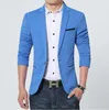 Luxe hommes Blazer nouveau printemps marque de mode haute qualité coton Slim Fit hommes costume Terno Masculino Blazers hommes