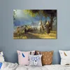 Julklapp Joseph Brickey Oil Målningar Journey to Bethlehem Handmade Canvas Art of Christ Modern Landscape Figure Artwork Liv7545616