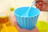 Детские пластиковые десертные лопатки устанавливают долговечную чашку мороженого для детских пар подарки
