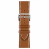 Upscale Folding Buckle Belas real Pulseira de couro Belt para a Apple faixa de relógio 38 milímetros 40 milímetros 44 milímetros 42 milímetros para iWatch Série 1 2 3 4 5 Strap