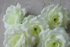 Gratis frakt högkvalitativ 10 cm Artificial Silk Rose Head Flower For Wedding Christmas Party Diy Decoration grossist FH1412