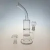 DABリグ18.8男性両方のターボ層Perc Glass Water Bongs Pipe BendオイルリグタービンディスクパーコレーターWP101